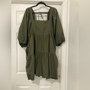 a new day Olive Textured Dress